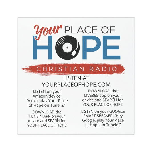 Car Magnet — Your Place of Hope Christian Radio Promotional Magnet