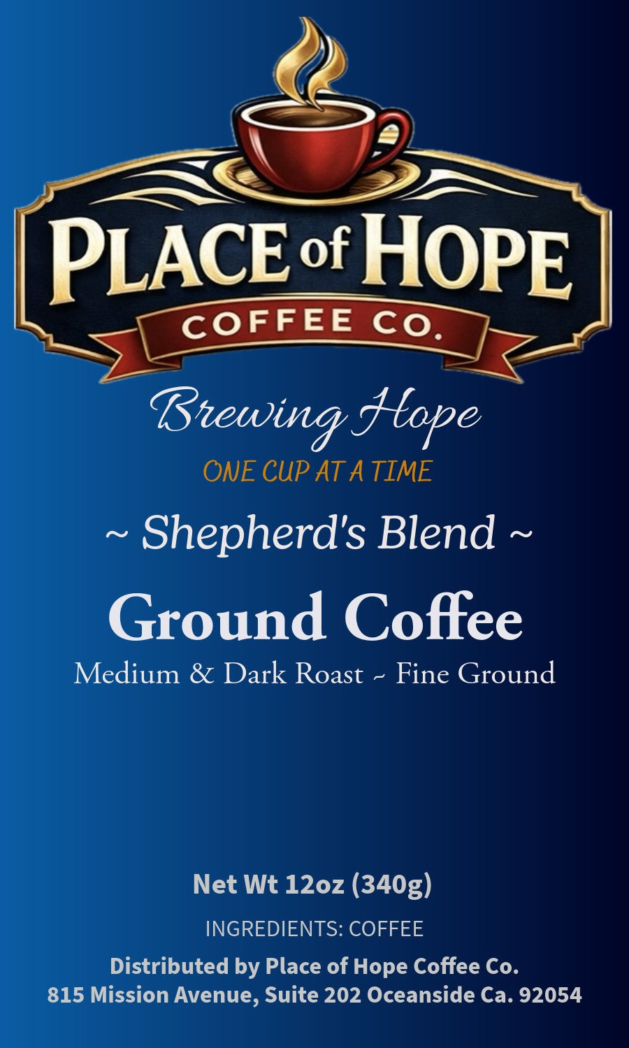 Shepherd's Blend Coffee (Medium & Dark Roast)