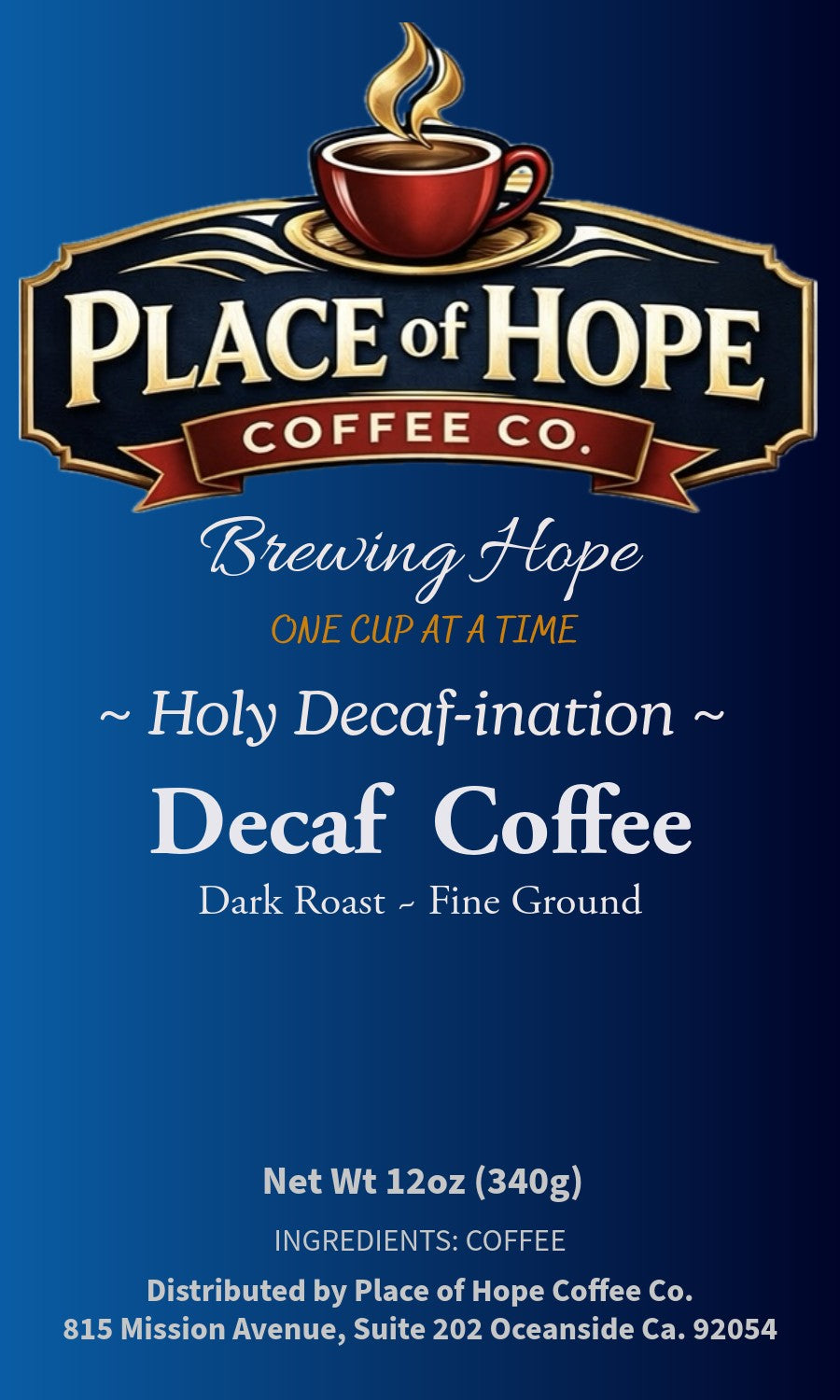 Holy Decaf-ination Espresso (Dark Roast)
