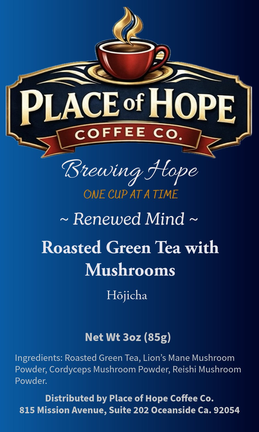 Renewed Mind (Hōjicha w/Mushrooms)
