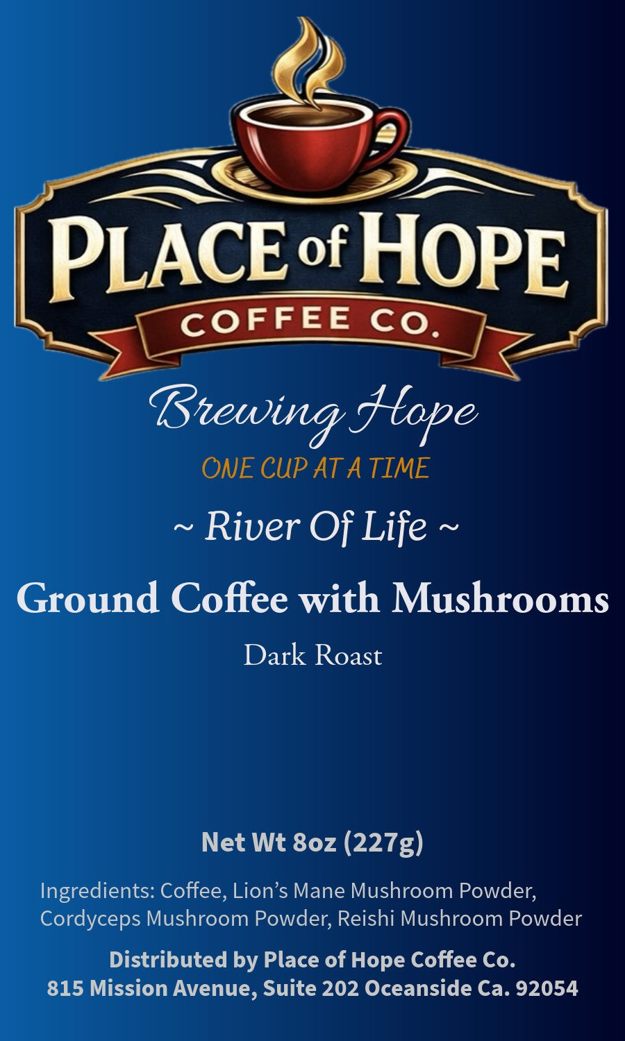 River Of Life Mushroom Coffee (Dark)